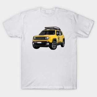 Yellow Jeep Renegade Illustration T-Shirt